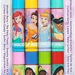 Lip Smacker Disney Princess Balm Party Pack, 8 Count,Multi-picture-31