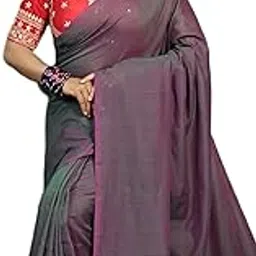 Solid/Plain Handloom Pure Cotton Saree for Women (Grey) | Simple with Blouse Piece-image-59
