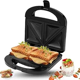 caRe boaT CBR081 750W Electric Sandwich Maker Cum Toaster with 2-Slice Non-Stick Belgian Baking Plates,Non Toxic,Automatic Edge Sealing,Black, Auto Cut-Off,Cord Storage.2-Year Warranty.-image-68
