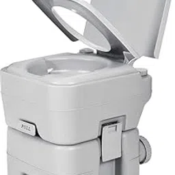 5 Gallon 20L Portable Toilet Flush Potty Commode Outdoor Indoor Travel Camping image 1