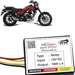 Auto Pearl Multimode Bike Hazard Flasher, Waterproof Front, Rear Flasher Relay for LED/Bulb Indicators Highway Flasher Compatible with Avenger 160 Street-picture-12