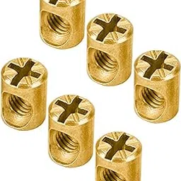 rely Rely®⇒VP INDUSTRIES (Pcs-25) M6x13 mm Cylinder Barrel Nut Philips Head Cross Dowel for fixing and Connecting for All Kinds of Drawers, Cabinets, Wardrobes, Cupboards & Beds and furniture mounting-picture-13