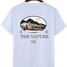 The Nature Printed Design T Shirt for Men Women Round Neck T Shirt-image-12