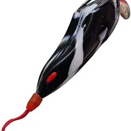 17 GRAM DUSHMAN Frog/Artificial Frog/NAKLI MANDAK / 1PC New Attractive Color for Fishing Lovers 1PC (Black White)-picture-18