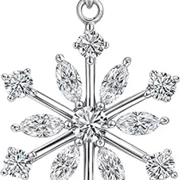 highspark Solitaire Designer Pendant | 92.5 Sterling Silver & Diamond Like Brilliance Sparkling Zirconia for that Stunning Shine | Lovely Gift-picture-53