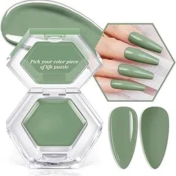 MODELONES from BELLE GAGA Gel Nail Polish, 1Pcs 3g Solid Gel Polish Pudding Gel Creme Manicure Palette Spring Gel Formula Soak Off LED Nail Art Gel Salon Gift for Women Girlfriend (B101090026A, 3gram)-image-70