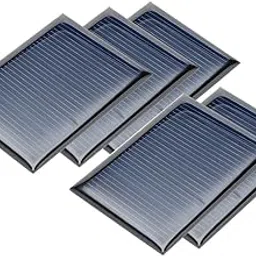 uxcell 5Pcs 5V 50mA Poly Mini Solar Cell Panel Module DIY for Phone Light Toys Charger 60mm x 44mm-picture-27