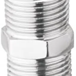 Hex Nipple Pipe Fitting, 1/2 inch, Chrome Plated-picture-32