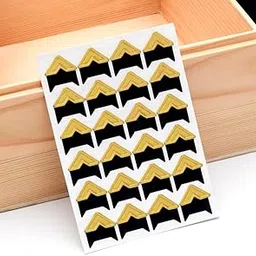 Sunkizzrs® 5 Sheets Photo Corners Self Adhesive Photo Mounting Sticker Paper Corner Stickers for Scrapbook Album (Gold)-picture-11