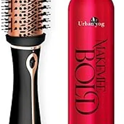 Urban yog Makemeebold 3-In-1 Hot Air Brush 1200Watts + Dry Shampoo Spray 200 Ml | Instant Hair Refresh, Volumizer & Styler |Quick Drying, Straightening & Volumizing-picture-40
