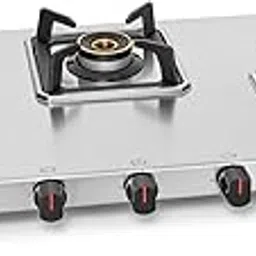 Glen 3 Burner Ultra Tuff Stainless Steel Gas Stove | Multi-Ring Forged Brass Burners | Removal Drip Trays | ISI Certified | Revolving Inlet Nozzle | Manual Ignition (CT1053UTDTSS)-picture-12