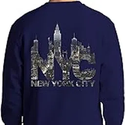 buy that trendz Sweatshirts for Men NYC Buildings Graphic Printed Cotton Blend Full Sleeve Winter Pullover Regular Stylish Sweatshirt-picture-23