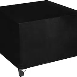 Bbqzone 31x31x24 Inches Fire Pit Cover Square, Fit for 28/30/31 inch Square Fire Pit Table, Heavy Duty Fabric with PVC Coating Rainproof and Windproof-image-46