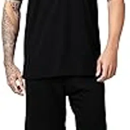 notwild Men's Cotton Loose fit Oversize t-Shirt with Matching Shorts Combo Set Shorts Night Suit Cord Set - Stylish Comfort for Nightwear-picture-22