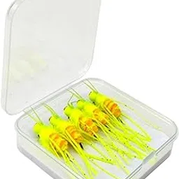 THE STYLE SUTRA 5Pcs Fly Fishing Lures with Carry Case Realistic for Enthusiasts Men Fishing Black Brown-picture-11