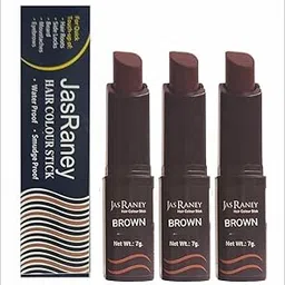 Jas Raney Instant Hair Touch-Up | Root Touch Up Instant Hair Dye Color Stick 7g*3 (Brown) tru Tone color stick pack Of 3-picture-57