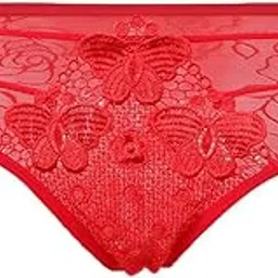 the style sutra Women's Soft Underpants Mesh Underwear Ladies Lingerie Bikini Panties Red | Womens Clothing |Intimates & Sleep |Panties-picture-13