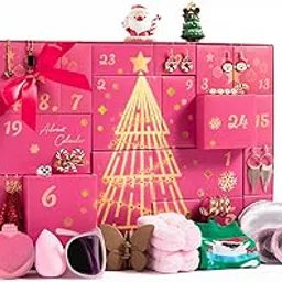 MH MYLUNE HOME Advent Calendar 2024, 24 Individually Boxed Beauty Fashion and Jewelry Christmas Gifts for Women, Christmas Countdown Gift Set For Women-image-15