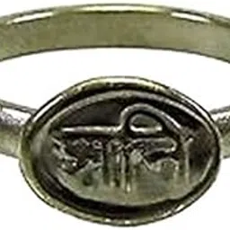 ankita gemstones Shani Ka Chhalla, Kale Ghode Ki Naal Ring, Black Horse Shoe Iron Ring with Shani-picture-53