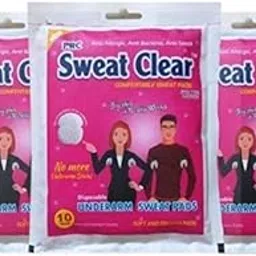 Vinbila® A J Sweat Clear 5 Layers Protection Underarm Sweat Soft Stay Confident Longer Arm Pads For Unisex Leak Proof Sweat Pads One Size Fits All (10 Pads = 1 Pack) (White, 30 Pads)-picture-22