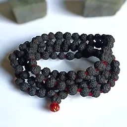 OPTIMUS RUDRAKSHA Black 5 Mukhi Face 108+1 Beads Siddh Rudraksha Mala Original Black Rudraksha Ki Mala Lab Tested महादेव नेपाली काले रुद्राक्ष की माला 108 ओरिजनल Jaap/Japa Panchmukhi Rudrachh Mala-picture-30