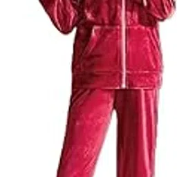 Girls Winter Co-ord Sets - Hoodie With Trouser for Girls Night Suit Set-image-71