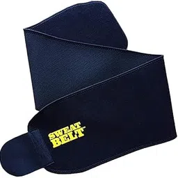 AARISH SAYA Hot Shaper Sweat Slim Belt Free Size for Man and Women Fat Burning Sauna Waist Trainer - Promotes Healthy Sweat, Weight Loss, Lower Back Posture(Free Size)(Both Man and Women). 60 Black-image-65