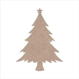 Curious Buttton Wooden Christmas Tree Blank – Unfinished Pine MDF Craft Shape | 6 Inch | DIY Holiday Decor, Winter Craft Ornament & Christmas Tree Decoration | Xmas Decor-image-47