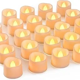 Homemory Battery Tea Lights Bulk, Set of 48 Bright Warm Yellow Flameless LED Tea Candles, Electric Tea Lights with Flickering, Long-Lasting Battery Life, 1.25' H X 1.4' D-picture-10