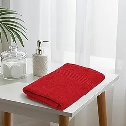 Medium Size Bath Towel for Men & Women | Tango Maroon 110 x 54 CM | 380 GSM Pure Cotton | Soft, Quick Dry, Super Absorbent Turkish Towel for Bathroom, Gym & Travel (Pack of 1)-picture-26