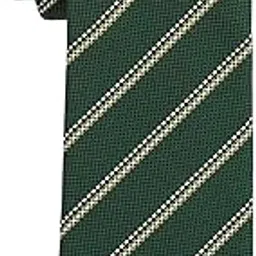 the tie hub Striped Green Microfiber Necktie | Wrinkle-Resistant & Stylish Tie-picture-49