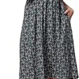 zelena Maternity Zipless Feeding Dress for Women | 100% Cotton Pre & Post Pregnancy Floral Printed Dress for Pregnant Woman | Nursing Dress for Easy Breastfeeding for Mothers with Pockets-picture-24