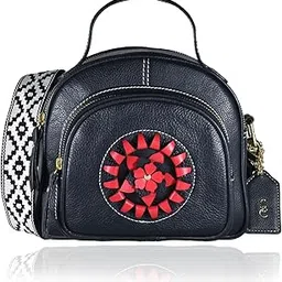 slc Leather Sling Hand Bag for Women – Travel & Office Crossbody Bag with Adjustable Strap and Multi-Compartment Organizer-picture-41