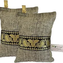 NewSun Activated Charcoal Air Purifying Bag - (2-Pack of-200G) - Decorative Natural Pure Odor Absorber for the Home, Office, and Car - Scent Free - Family and Pet safe - Light Brown-image-18