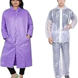 tryo Purple Raincoat & Trans Rainsuit(Free Size)-picture-39