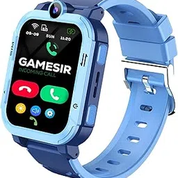 GameSir Musk 5G/4G Kids Smart Watch with GPS Tracker, SIM Calling, Face Unlock, Video Calls, SOS Alerts, IP67 Waterproof, 800mAh Battery, Voice Chat, Live Location(Blue)-picture-44