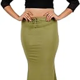shanbees Women Cotton Blended Saree Shapewear Regular Petticoat Skirt For Saree-picture-34