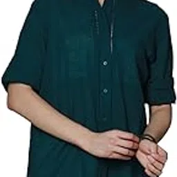 high star Classic Oversized Spread Collar Long Sleeves Casual Shirt image 1