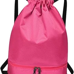 FABLOFT Drawstring Backpack Bag Multifunction Fitness Bag for Shopping Street Sports Rose Red|1x Drawstring Backpack |Backpacks, Bags & Briefcases| Mens Accessories |Clothing, Shoes & Accessories-picture-34