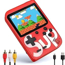 Kanget® SUP 400 in 1 Handheld Mini Retro Game Box - 400 Preloaded Games, and USB Charging Cables with Games Like Mario , Contra, Islander Bomber Man etc. (Color As Per Availability)-image-61