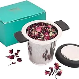 OH CHA - Classic Tea Infuser Strainer Stainless Steel | Tea Strainers for Loose Leaf Tea | Tea Filter Steeper for Regular use | Used as Green Tea Infuser, Black Tea | Tea Maker with Extra Fine Mesh-picture-12