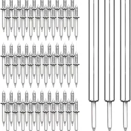 MERISHOPP Double Head Thread Nails with Sleeves for Wooden Furniture Wall Panels Floor 300Pcs|Home & Garden|Home Improvement|Building & Hardware|Nails, Screws & Fasteners|Nails-image-98