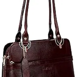 hyatt leather accessories Full Grain Natural Leather Top Handle Tote Handbags & Shoulder Bags For Women Daily Office Use Branded (Dimension- L-15 X H-10 x W- 4 Inch | Weight- 0.7 KG - P-picture-49