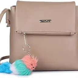 glossy Women's Sling Bag (vs7770851_Beige)-picture-53
