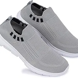 skitter Men's Lightweight Sports Shoes Polyester Material Black Color Footwear (GN-122)-picture-13