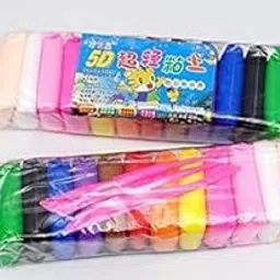 (Pack of 12) Air Dry Clay, Colorful Children's Soft Clay, Creative Art Crafts, Gifts for Kids-Multi Color. Non-Toxic Modeling Magic Fluffy Foam Bouncing Clay Putty Kit for Kids with Tools-picture-14