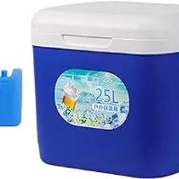 FABLOFT Portable Cooler Box Leak Resistant 25L for Men Women Cold/Hot Drinks Parties Blue-image-8