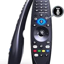 Magic Replacement for LG TV Remote with Voice and Pointer Function，AKB75855501 and MR20GA for LG Smart TV Remote（OLED/NANOCELL/ 4K UHD Models with Netflix and Prime Video Hot Keys-image-0