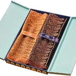 pashmoda His and Her Gift Set of Kaani Shawls With Wooden Gift Box-picture-17
