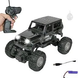 GRAPHENE Remote Control Car Rechargeable Thar Smoke Car Rock Crawler Water Mist High Speed 4×4 Toy Car Monster Truck with 2Speed Lithium Battery 4WD RC Racing Car Gift for Kids of Age 14+, Multicolor-picture-28